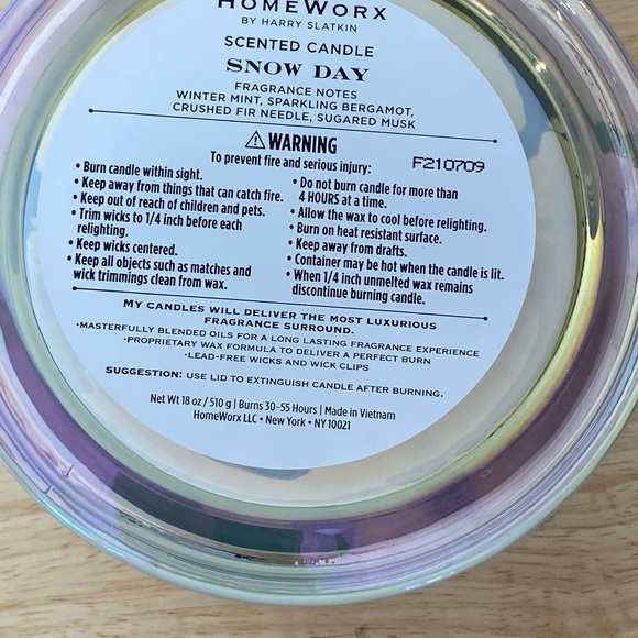 Homeworx Accents Homeworx Slatkin Co Snow Days Mint Bergamot Musk 4